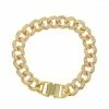 Vendor-unknown Pablo Gold Pave Cz Thick Chain Bracelet JUST IN