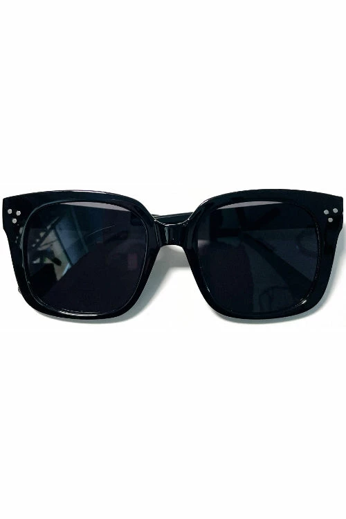 Vendor-unknown Sima Black Oversize Sunglasses JUST IN