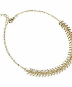 Vendor-unknown JUST IN Meggie Golden Simple Tassel Choker Necklace