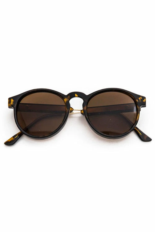 Vendor-unknown Rolly Oval Tortoise Sunglasses ACCESSORIES