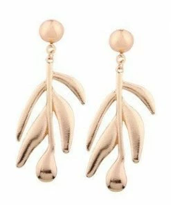 Vendor-unknown Amala Golden Unique Long Drop Dangle Earrings