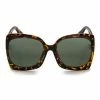 Vendor-unknown ACCESSORIES BB Oversized Tortoise Big Frame Green Lens Sunglasses