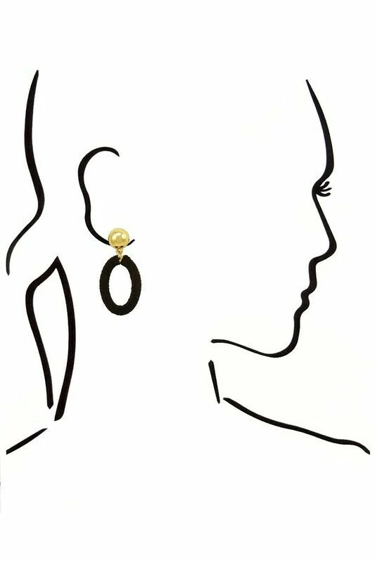 Vendor-unknown Treena White Golden Wrapped In Thread Dangle Earrings ACCESSORIES