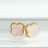 Vendor-unknown Stylla Clover Druzy Post Earrings ACCESSORIES