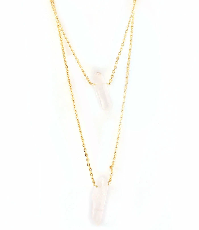 Vendor-unknown Double Strand Quartz Necklace