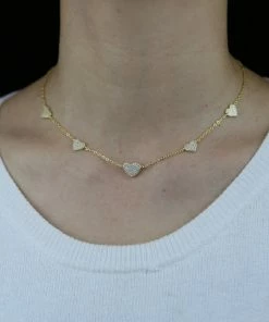 Vendor-unknown JUST IN Christine Gold Delicate Heart Pendant Necklace