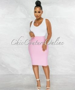 Vendor-unknown Joseph Baby Pink Elastic Bandage Skirt JUST IN