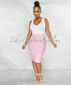 Vendor-unknown Joseph Baby Pink Elastic Bandage Skirt JUST IN