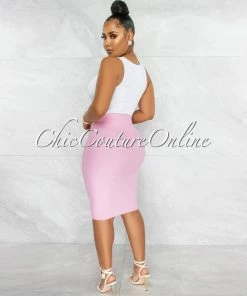 Vendor-unknown Joseph Baby Pink Elastic Bandage Skirt JUST IN