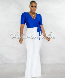 Chic Couture Online JUST IN Paina Off-White Denim Bell Legs Jeans