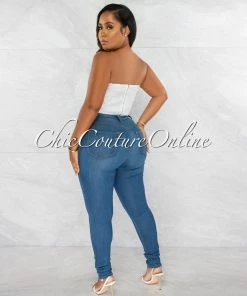 Chic Couture Online JUST IN Lara Off-White Feather Crop Top