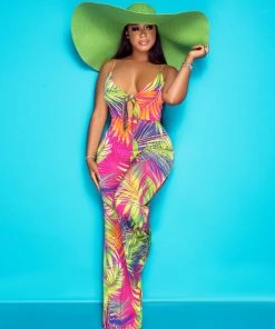 Chic Couture Online JUST IN Eureka Green Oversized Brim Straw Floppy Hat