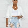 Chic Couture Online Drake Off-White Long Sleeves Boyfriend Blazer