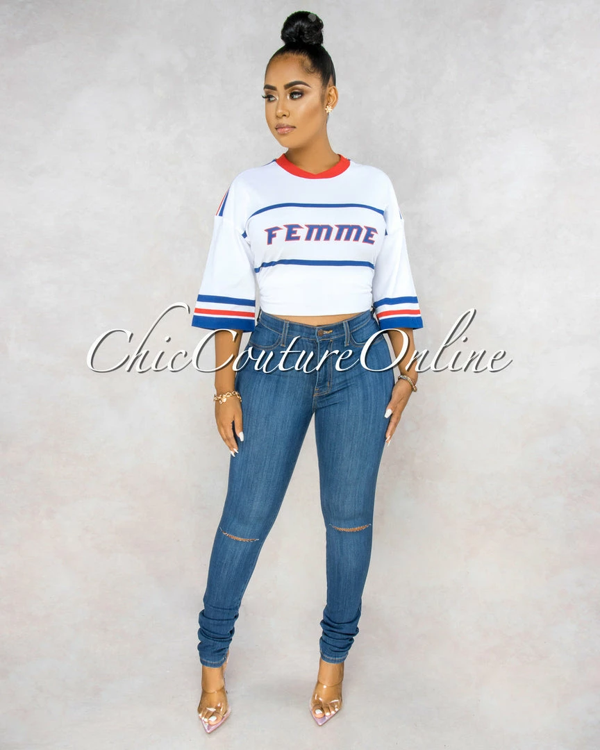 Vendor-unknown Kenya Medium Denim Cut-Out Knees Skinny Jeans