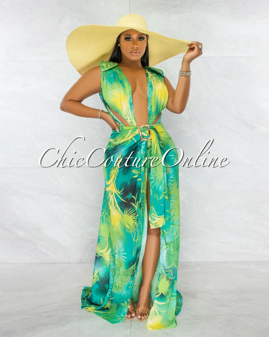 Chic Couture Online Eureka Yellow Oversized Brim Straw Floppy Hat JUST IN