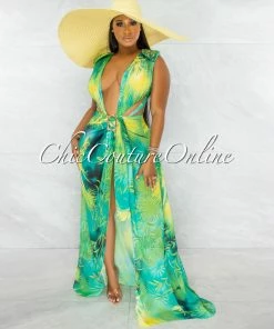 Chic Couture Online Eureka Yellow Oversized Brim Straw Floppy Hat JUST IN