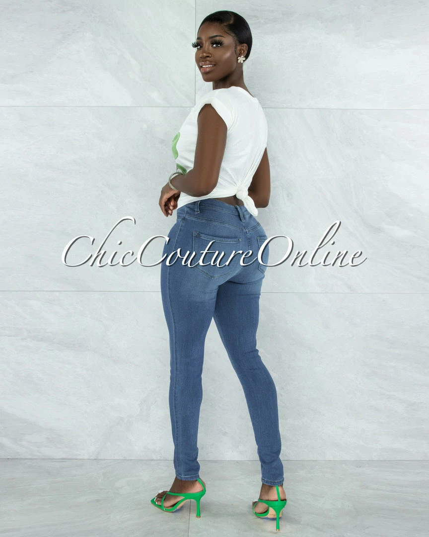 Vendor-unknown Alcantara Off-White Green Leopard Front Graphic T-Shirt