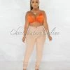 Chic Couture Online Donalee Khaki High Waist Denim Pants JUST IN