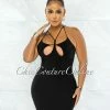 Chic Couture Online JUST IN Harris Black Bust Cut-Out Strappy Mini Dress