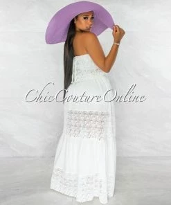Chic Couture Online JUST IN Eureka Lilac Oversized Brim Straw Floppy Hat