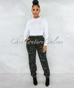 Vendor-unknown JUST IN Montaine Camo Print Jogger Pants