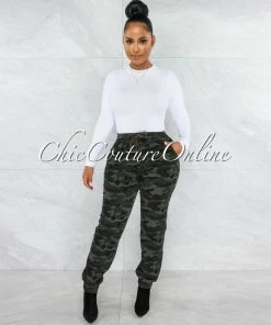 Vendor-unknown JUST IN Montaine Camo Print Jogger Pants