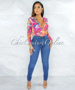 Vendor-unknown JUST IN Tory Medium Denim High-Waist Skinny Jeans