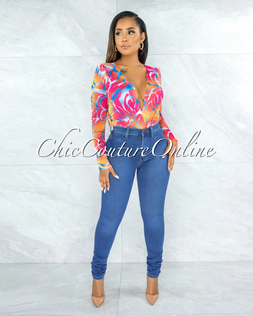 Vendor-unknown JUST IN Tory Medium Denim High-Waist Skinny Jeans