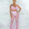 Vendor-unknown SWIM Egesa Pink Crochet Cover-Up Fishnet Set