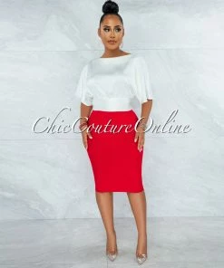 Vendor-unknown Barnette Off-White Back Key-Hole Satin Crop Top JUST IN