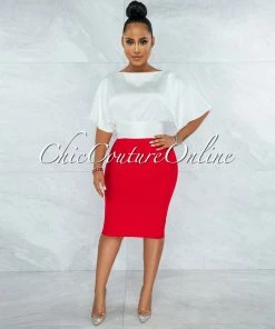 Vendor-unknown Barnette Off-White Back Key-Hole Satin Crop Top JUST IN