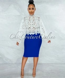 Vendor-unknown Amber Off-White Long Sleeves Crochet Crop Top