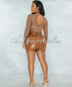 Vendor-unknown Granada Mocha Mesh Sheer Bodysuit
