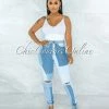 Vendor-unknown Golding Medium DIY Illusion Denim High-Waist Jeans