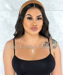 Vendor-unknown Alexis Brown Faux Leather Simple Headband JUST IN