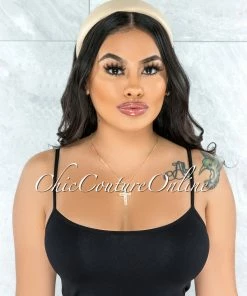 Vendor-unknown Alexis Ivory Faux Leather Simple Headband