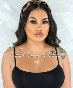 Vendor-unknown JUST IN Chantal Leopard Print Woven Headband