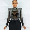 Vendor-unknown Darence Black Body-Con Bandage Mini Skirt
