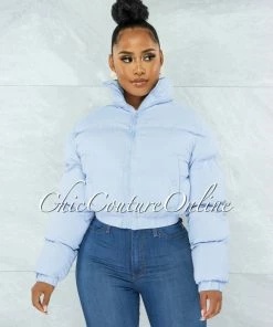 Vendor-unknown Alexa Baby Blue Puffy Jacket