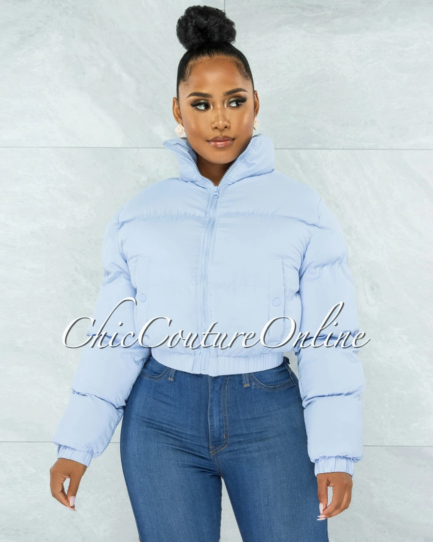 Vendor-unknown Alexa Baby Blue Puffy Jacket