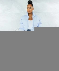 Vendor-unknown Alexa Baby Blue Puffy Jacket