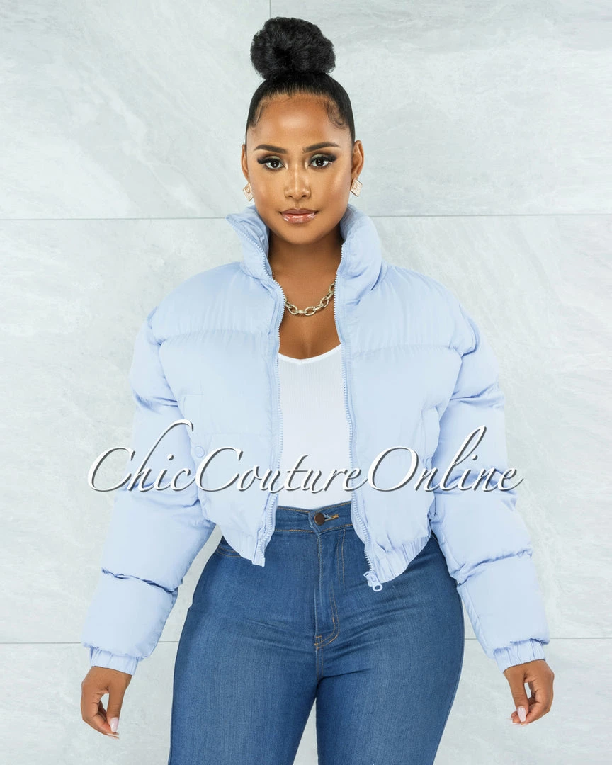 Vendor-unknown Alexa Baby Blue Puffy Jacket