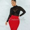 Vendor-unknown Joseph Red Elastic Bandage Skirt JUST IN