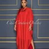 Vendor-unknown Finian Red Sheer Cover-Up W Tank Maxi Dress
