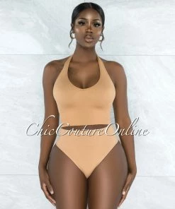 Vendor-unknown Dahy Nude Ribbed Undergarment Two-Piece Set