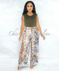 Vendor-unknown Apria Olive Green Padded Shoulders Bodysuit JUST IN