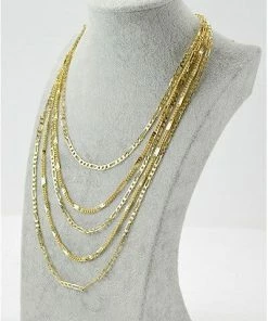 Vendor-unknown Sidney Multi Layer Gold Chain Necklace ACCESSORIES