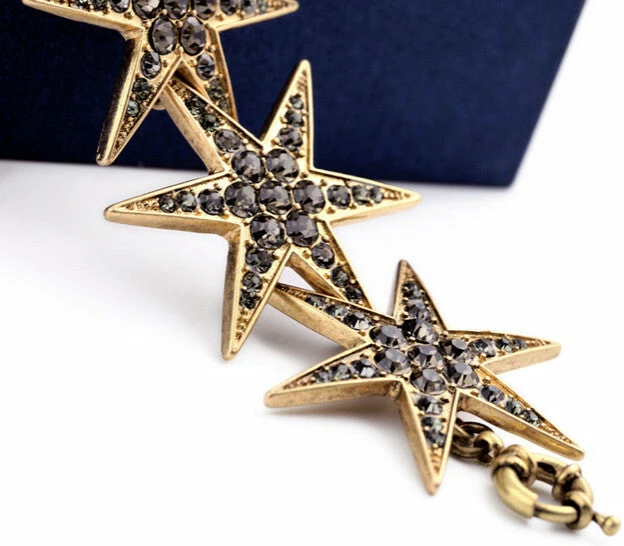 Vendor-unknown JUST IN Retro Star Shape Rhinestone Bracelet