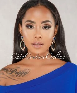 Vendor-unknown ACCESSORIES Missy Multi Color Double Circle Earrings