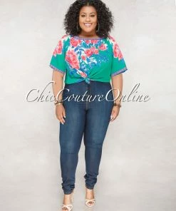 Vendor-unknown Mia Dark Wash Denim High-Waist CURVACEOUS Denim Jeans CURVY